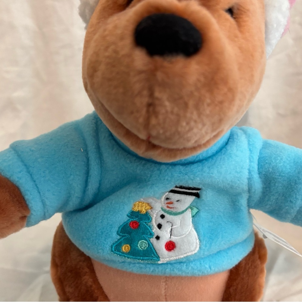 Disney Store Exclusive Roo Winter Blue Snowman Christmas Sweater Plush 10" - Picture 2 of 5